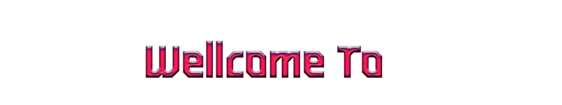 Animated GIF that says 'Wellcome (sic) to'